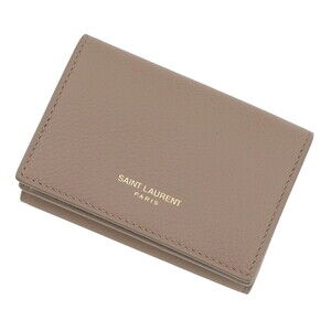 Yves Saint Laurent Saint Laurent Paris Tri-fold Wallet Compact Leather 678272...